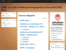 Tablet Screenshot of moodle.sssbrno.cz